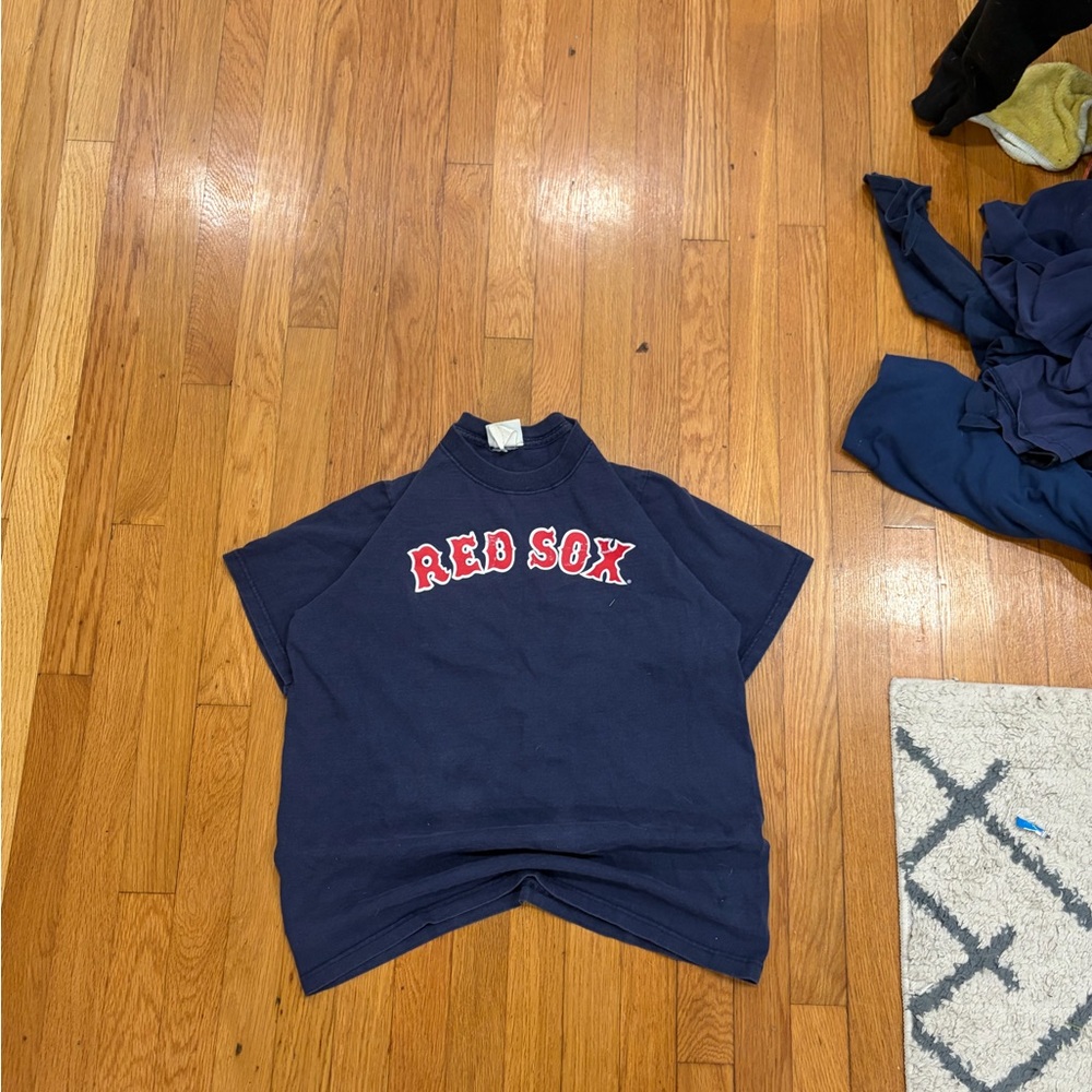 Lee  Navy Tee with Red Sox Graphic